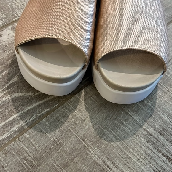 ILSE JACOBSEN Sz 39 Tulip Metallic Shimmer Slip On Slide Sandals - Picture 3 of 4